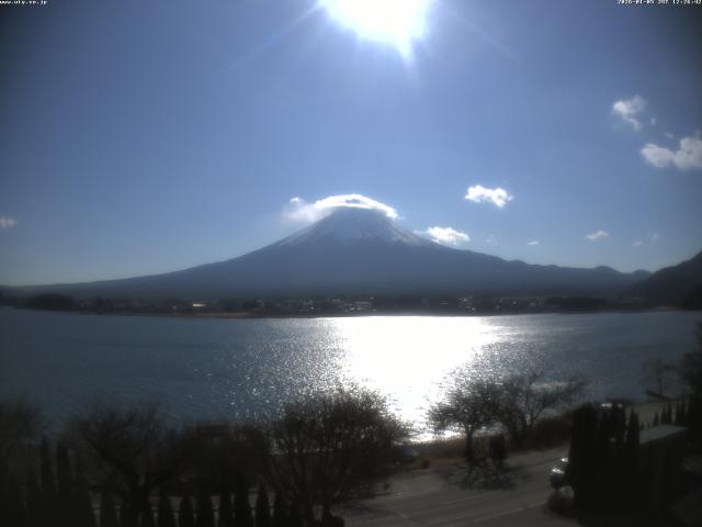 河口湖からの富士山