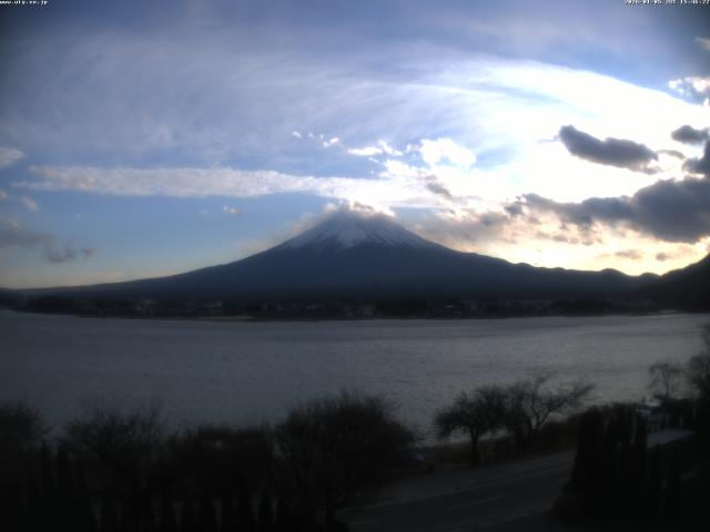 河口湖からの富士山
