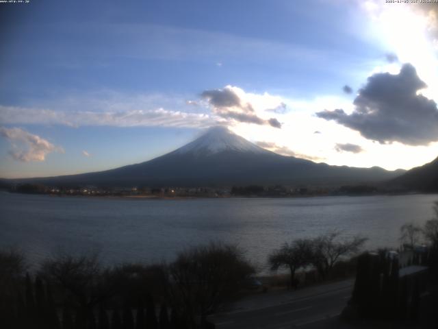 河口湖からの富士山