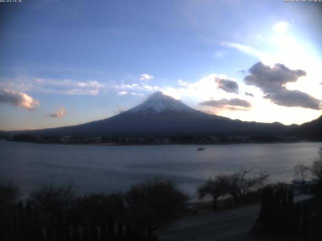 河口湖からの富士山