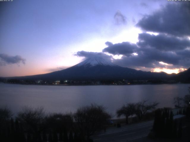 河口湖からの富士山