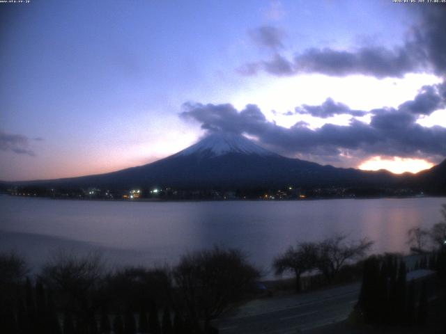 河口湖からの富士山