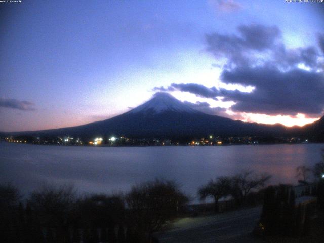 河口湖からの富士山