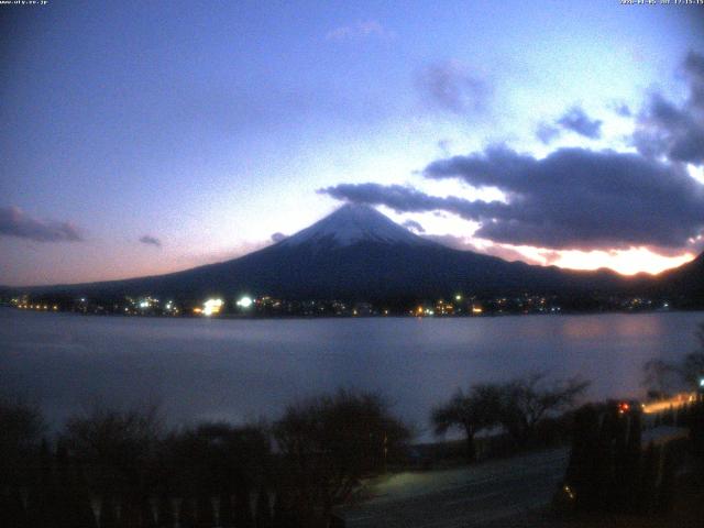 河口湖からの富士山