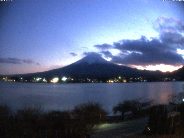 河口湖からの富士山