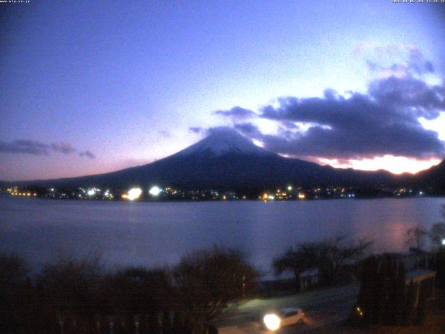 河口湖からの富士山