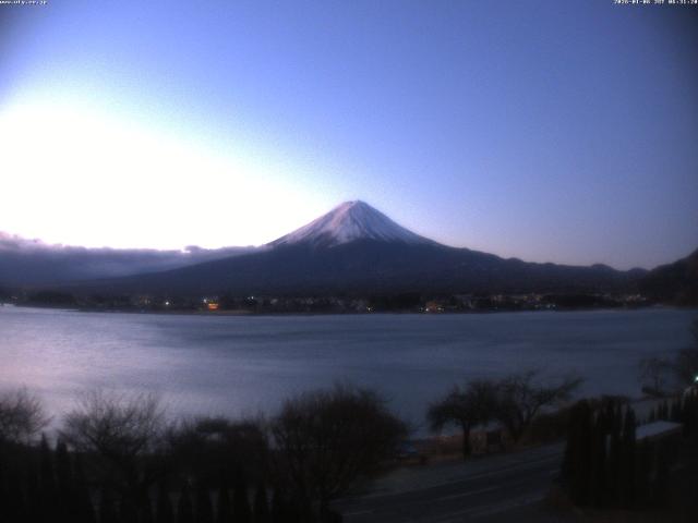 河口湖からの富士山
