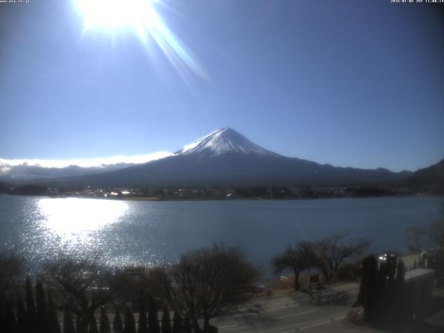 河口湖からの富士山