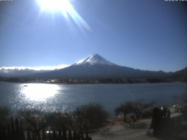 河口湖からの富士山