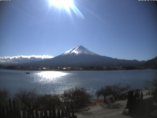 河口湖からの富士山