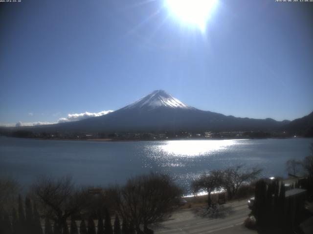 河口湖からの富士山