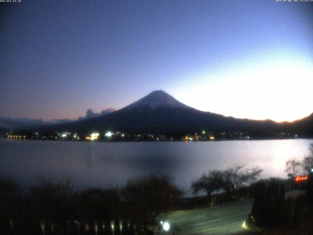河口湖からの富士山