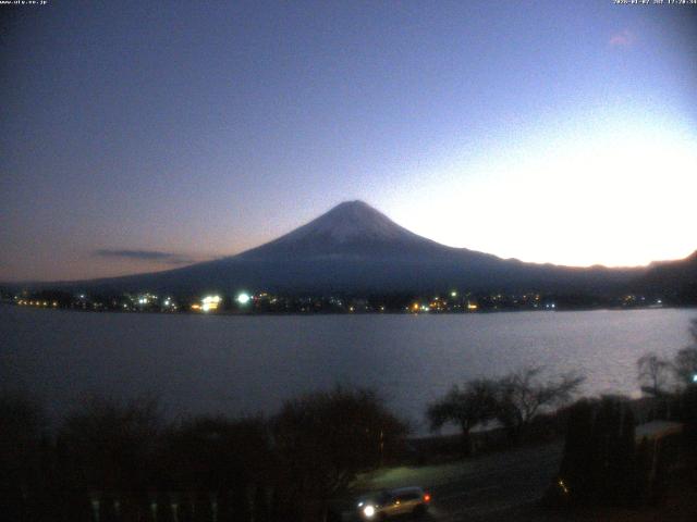 河口湖からの富士山