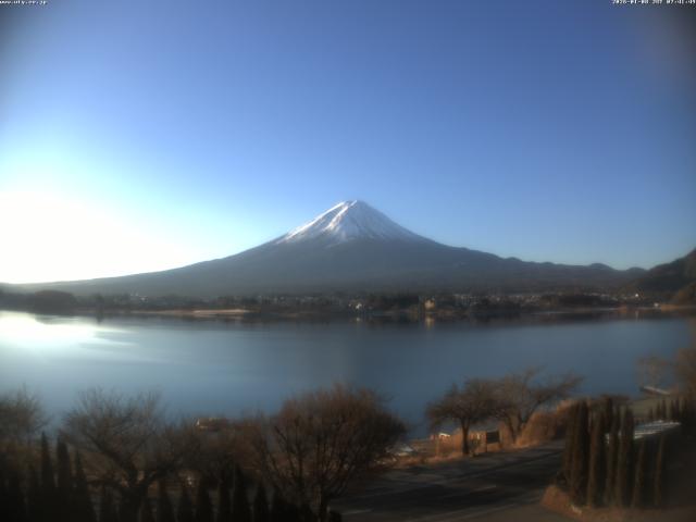 河口湖からの富士山