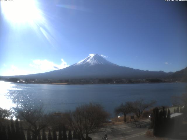 河口湖からの富士山