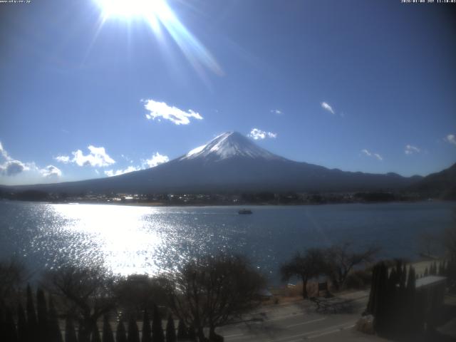 河口湖からの富士山