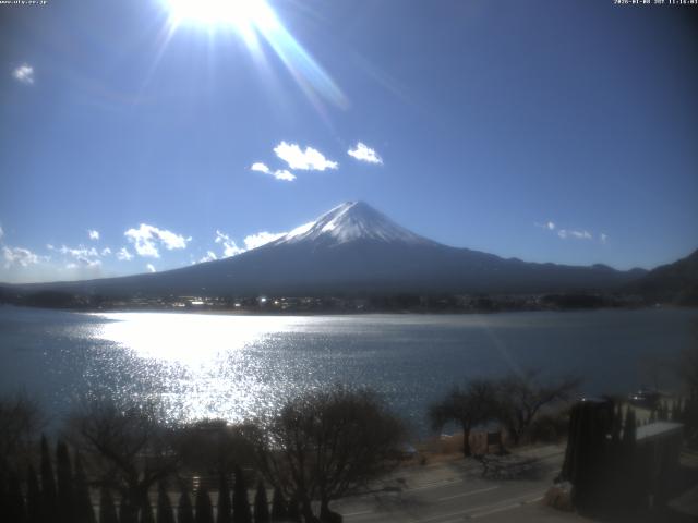 河口湖からの富士山
