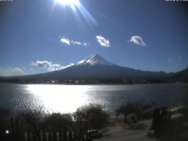 河口湖からの富士山