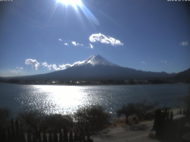 河口湖からの富士山