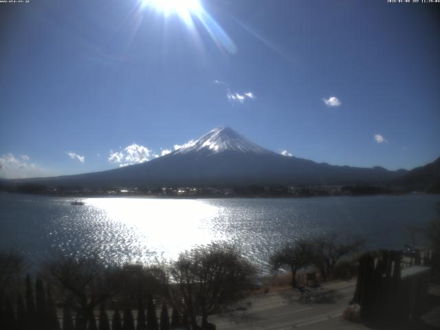 河口湖からの富士山