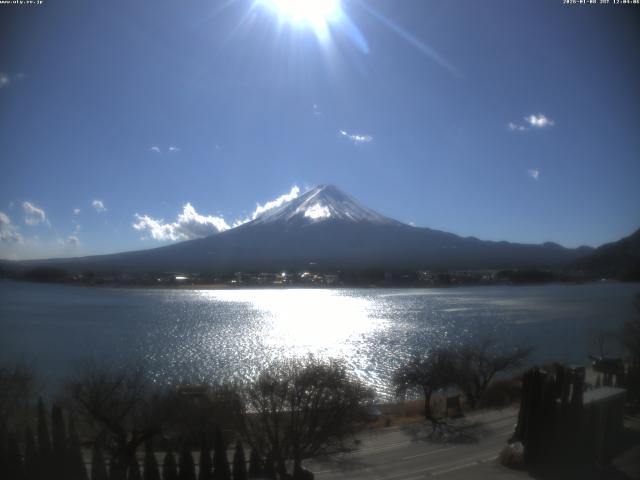 河口湖からの富士山