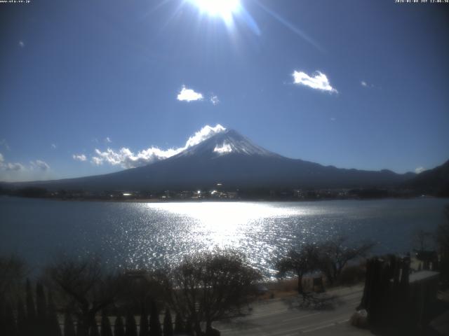 河口湖からの富士山