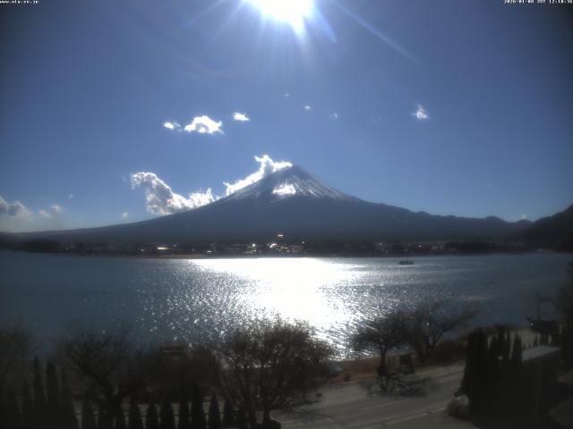 河口湖からの富士山