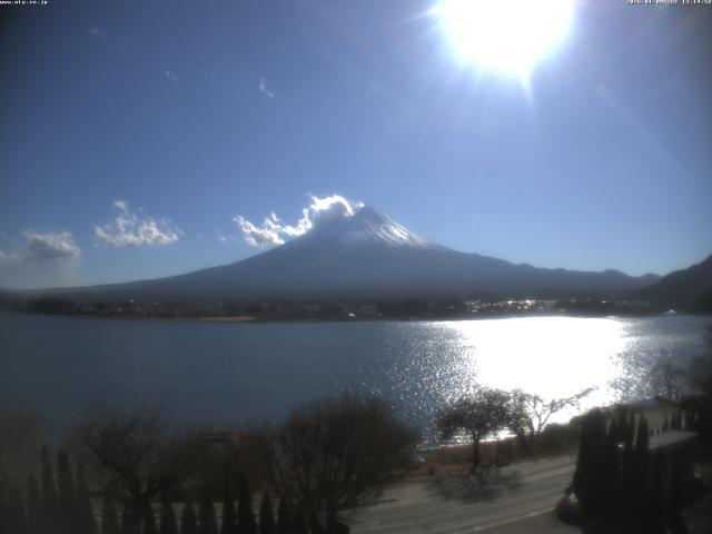 河口湖からの富士山