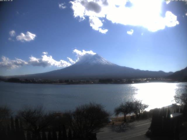 河口湖からの富士山