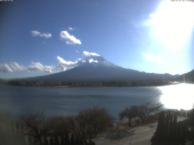 河口湖からの富士山