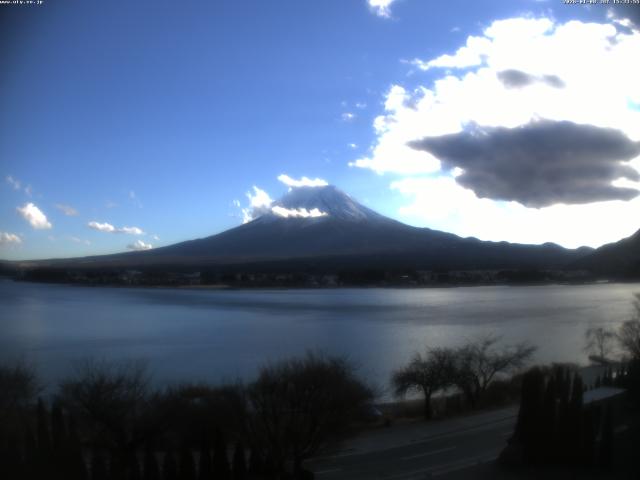 河口湖からの富士山