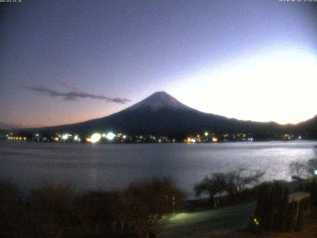 河口湖からの富士山