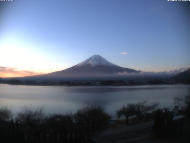 河口湖からの富士山
