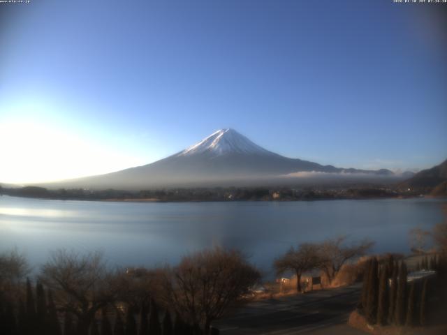 河口湖からの富士山