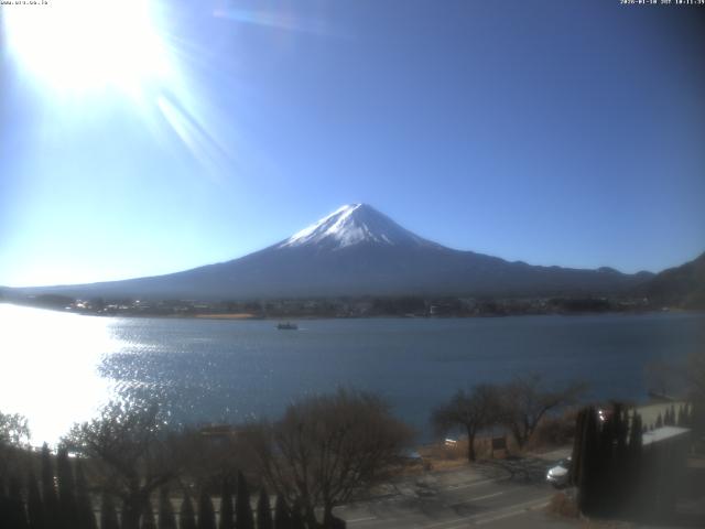 河口湖からの富士山