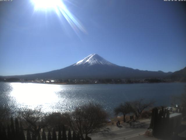 河口湖からの富士山