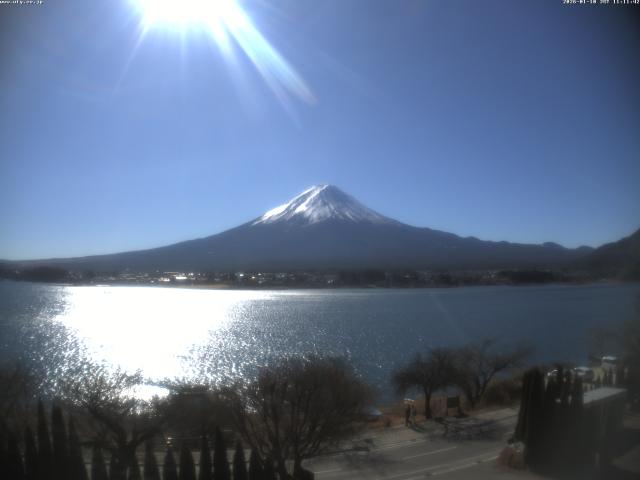 河口湖からの富士山