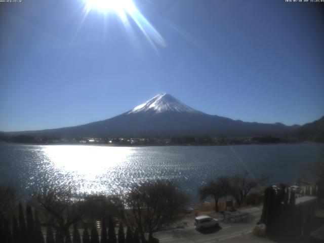 河口湖からの富士山