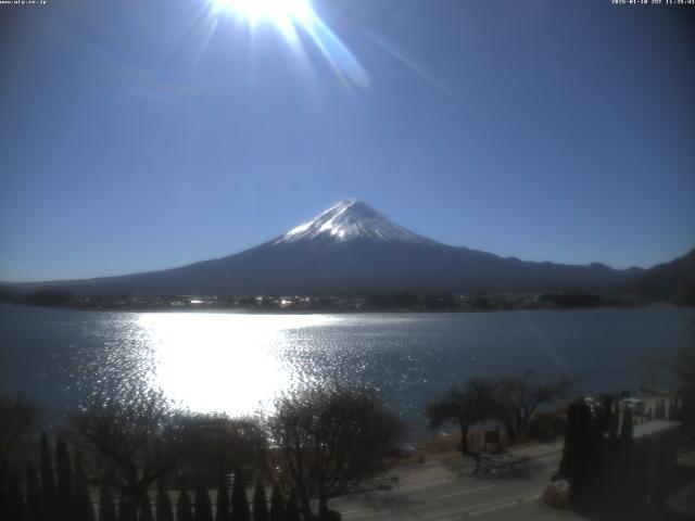 河口湖からの富士山