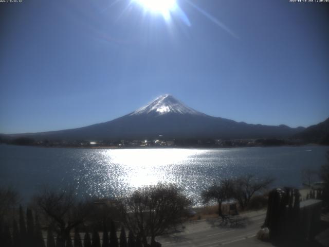 河口湖からの富士山