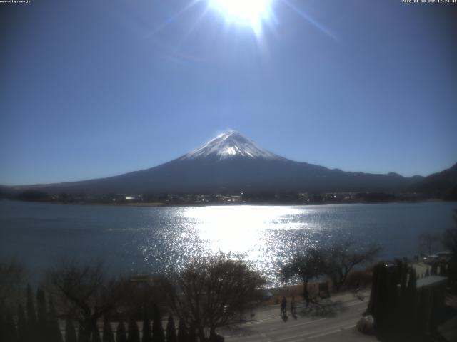 河口湖からの富士山