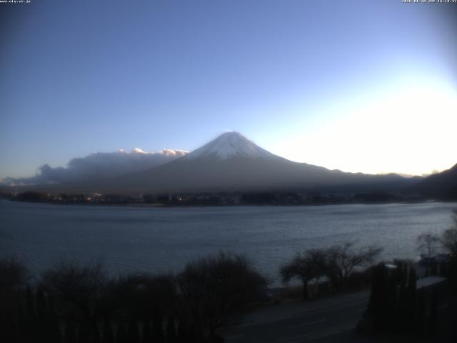 河口湖からの富士山