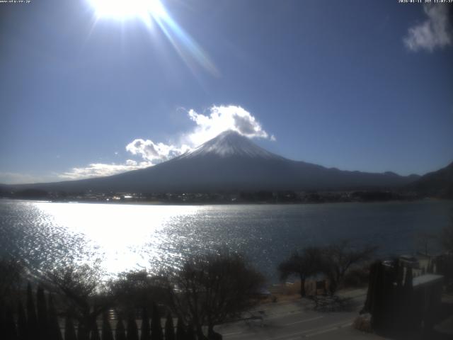 河口湖からの富士山