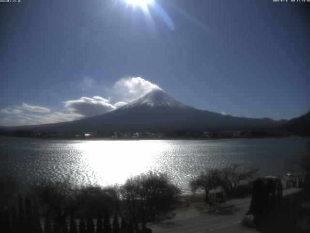 河口湖からの富士山