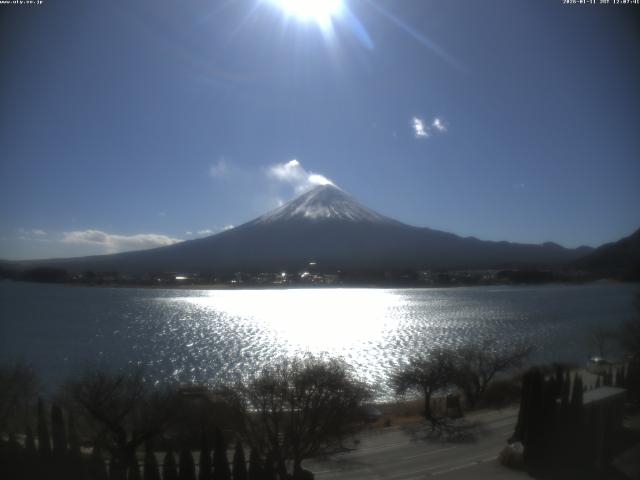 河口湖からの富士山