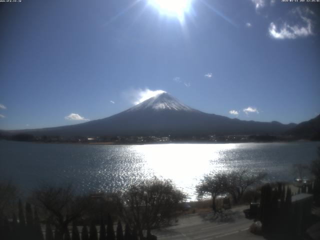 河口湖からの富士山