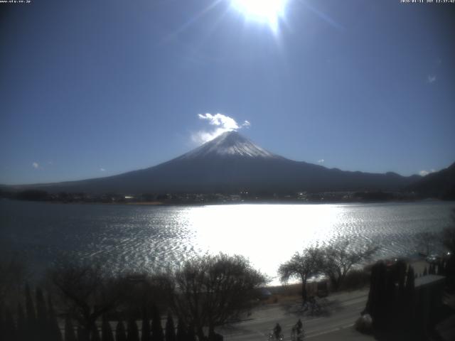 河口湖からの富士山