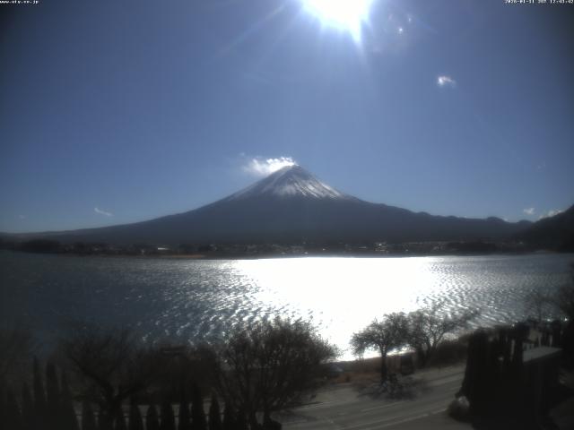 河口湖からの富士山