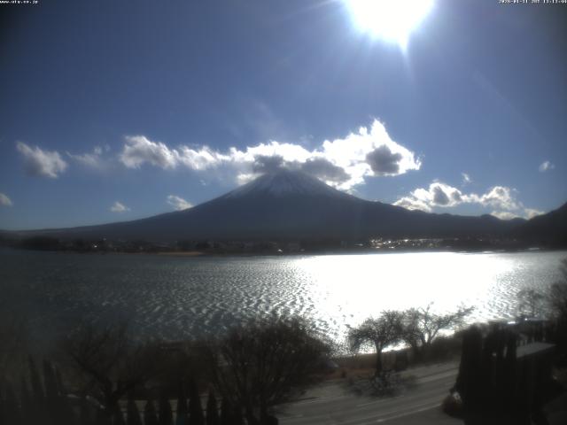 河口湖からの富士山
