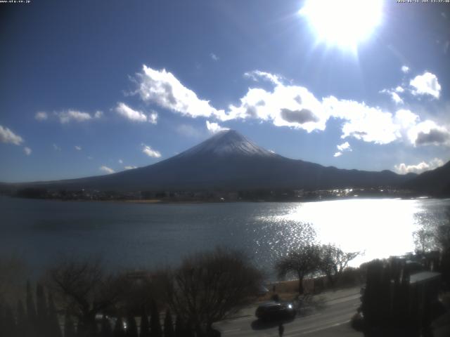 河口湖からの富士山